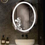 Premium Round LED Bathroom Mirror with Touch Sensor & Anti-Fog | Backlit + Front Light